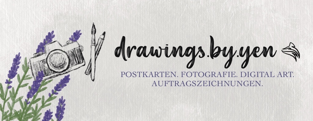 Header drawings.by.yen, Postcards. Photographs. Digital Art. Commissions