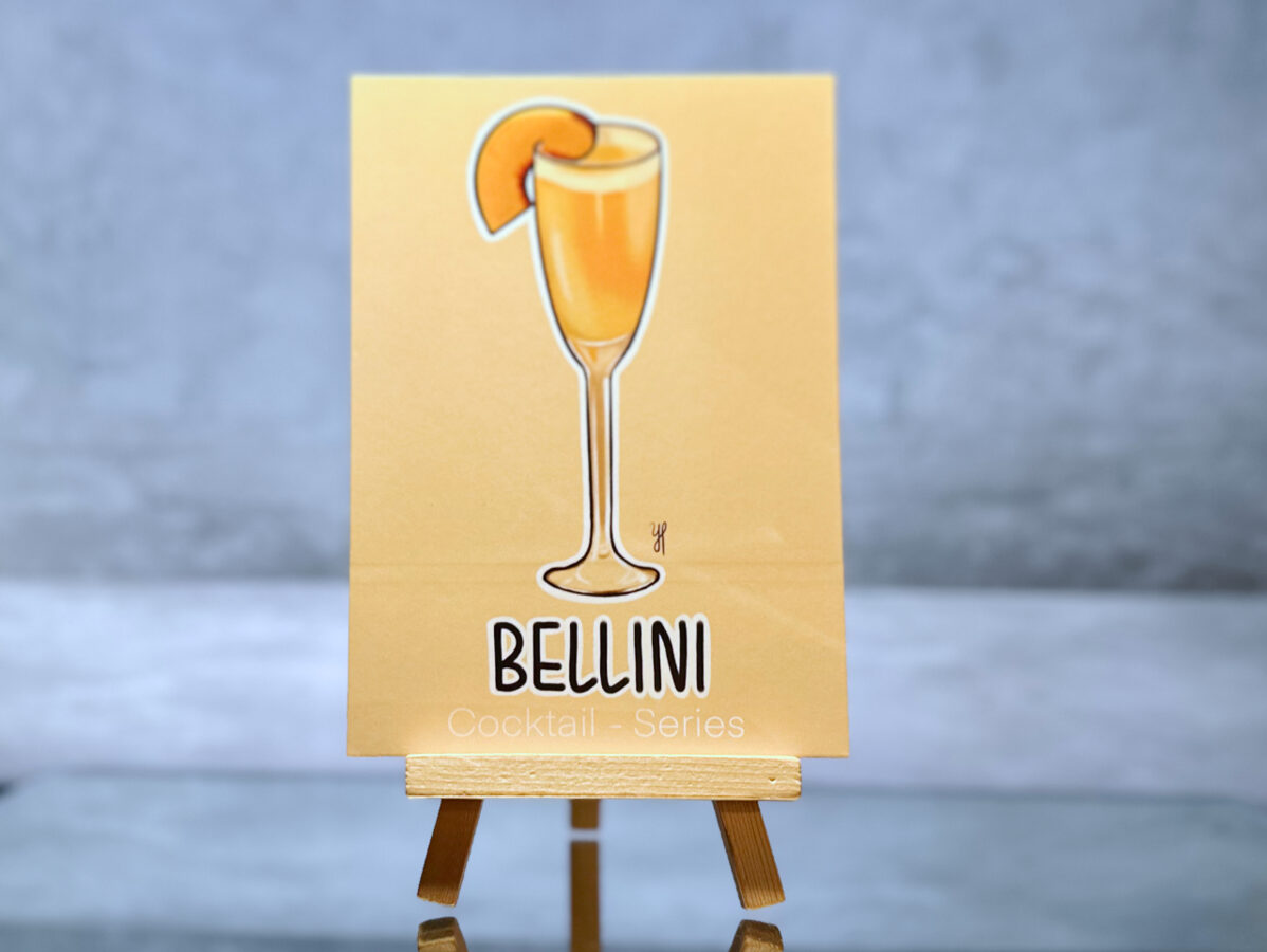 Postcard "Bellini" - Cocktail Series