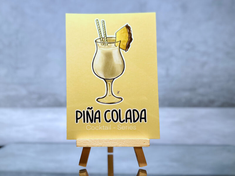 Postcard "Pina Colada" - Cocktail Series