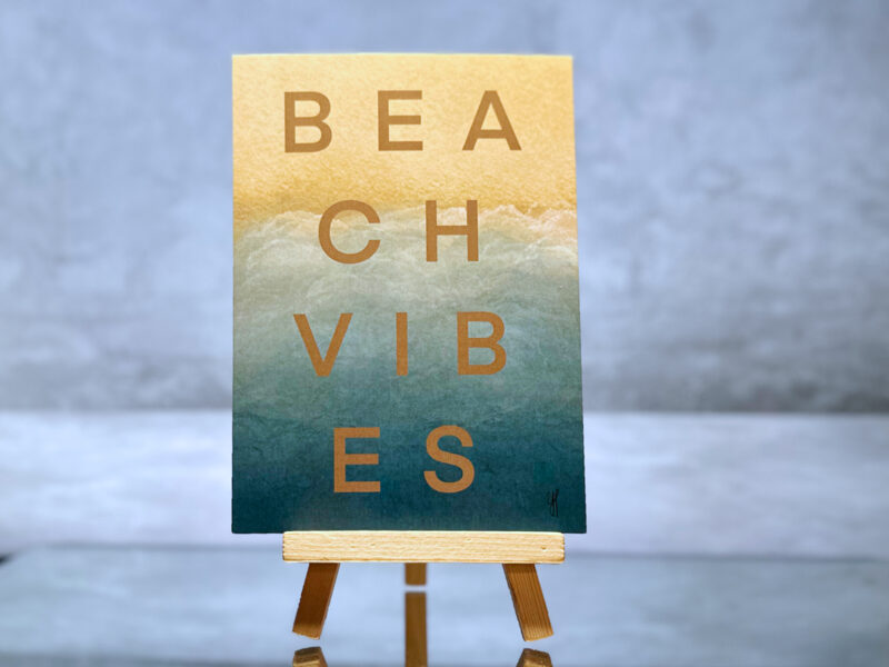 Postcard "Beach Vibes" Quotes