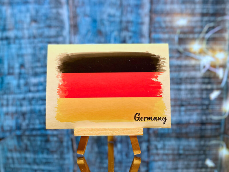 Postkarte "Flagge Deutschland"